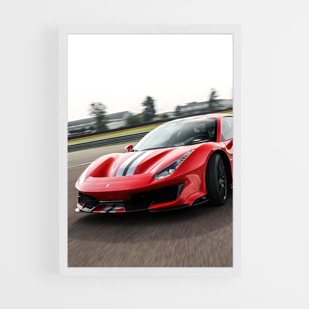 Poster Piste Rouge Ferrari – affiche Dallara (vue 3)